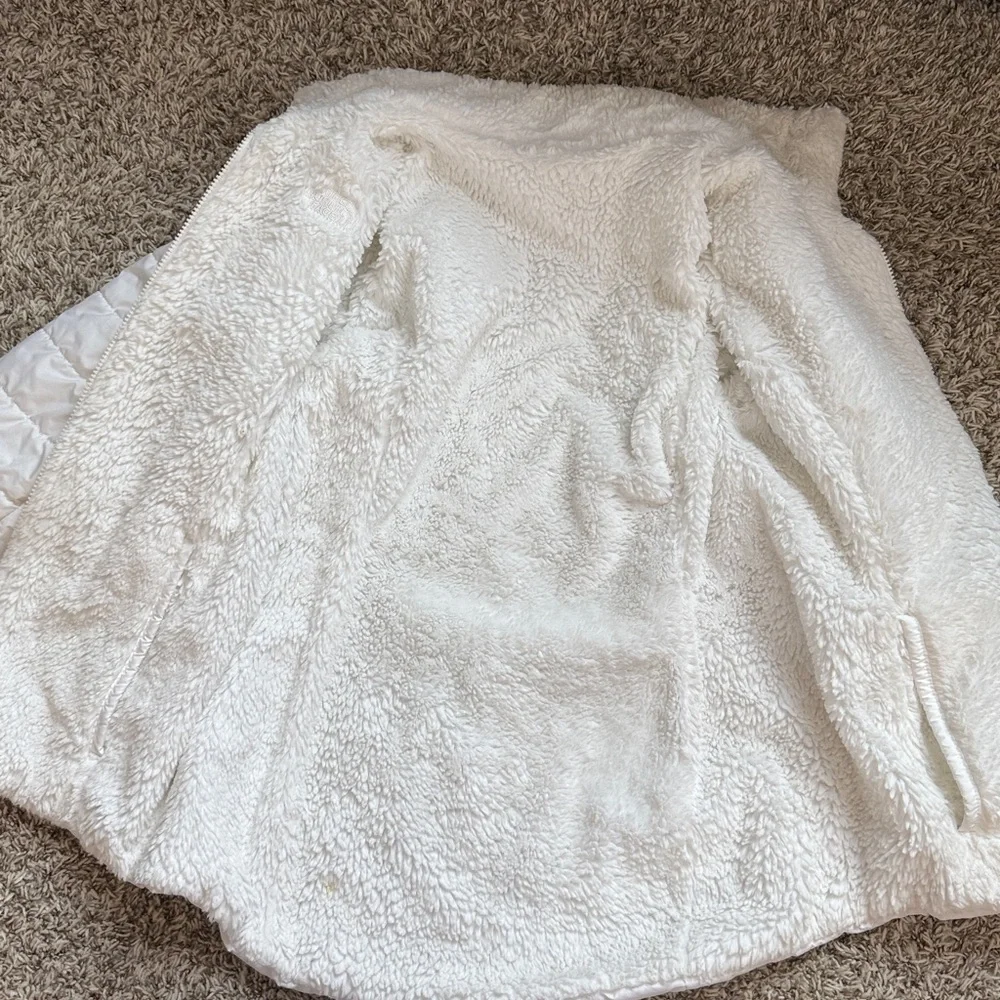 The North Face Reversible Puffer Winter Jacket White size Small - Picture 12 of 16